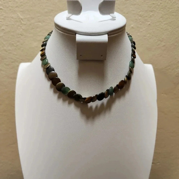 Natural Stone Multi Color Necklace - Picture 1 of 1